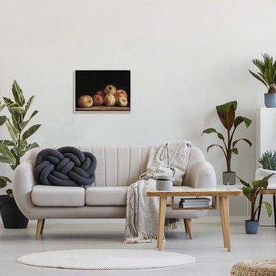 Classic Apple Still Life Gray Framed Canvas Print, 16 x 20