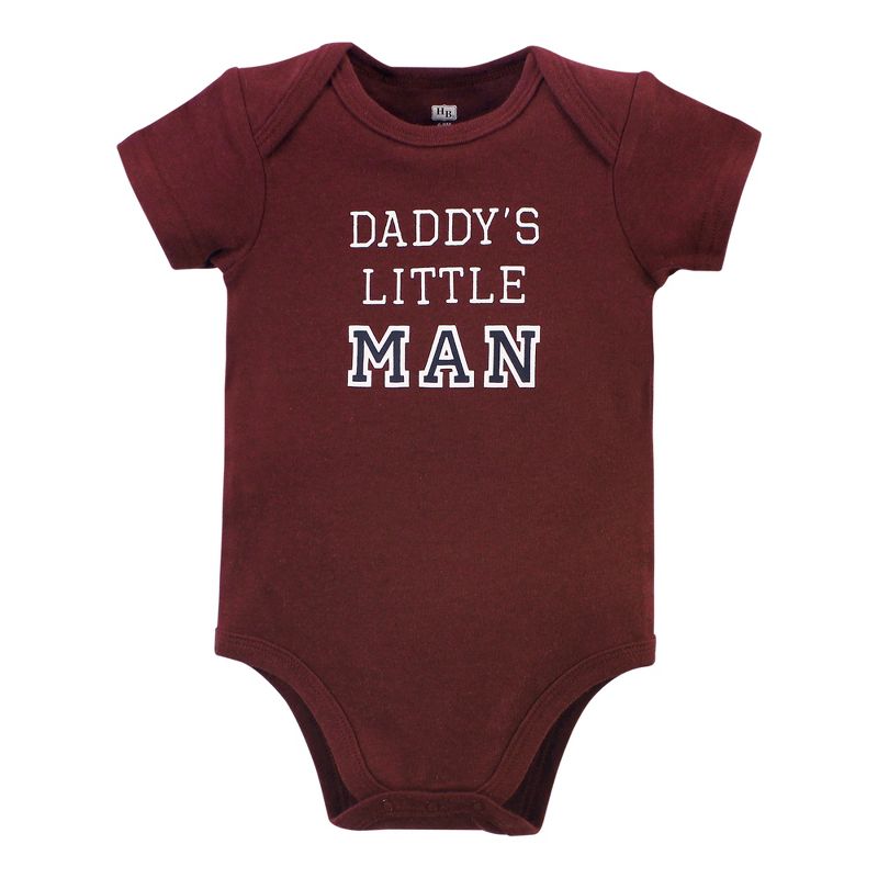 Hudson Baby Infant Boy Cotton Bodysuits, Boy Daddy 5-Pack, 5 of 8