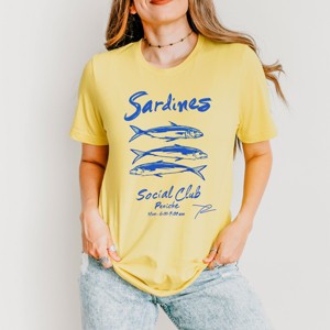 Simply Sage Market Sardines Social Club Short Sleeve Tee - 1 of 4
