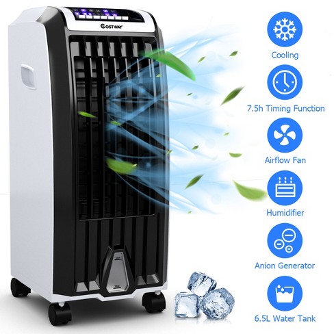 Costway Portable Air Cooler Fan & Heater Humidifier with Washable Filter  Remote Control 