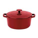 Cuisinart Chef's Classic 5qt Red Enameled Cast Iron Round Casserole with Cover - CI650-25CR
