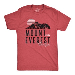 Mens Retro Mount Everest T Shirt Funny Camping Saying Vintage Mountain Graphic Novelty Tee - Crazy Dog Men's T Shirt - 1 of 4