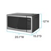 Avanti MT150V3S 1.5 Cu. Ft. Stainless Steel Countertop Microwave - 2 of 2