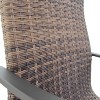 Courtyard Casual Santa Fe Aluminum Spring Chair Wicker Seat  Set of 4  Price is for set of 4 - 3 of 4