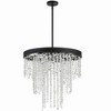 Crystorama Lighting Winham 6 - Light Chandelier in  Black Forged - 2 of 4