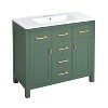 YOOCOZZ 36'' Freestanding Bathroom Vanity with Ceramic Sink,4 Drawers and 2 Cabinets - 4 of 4
