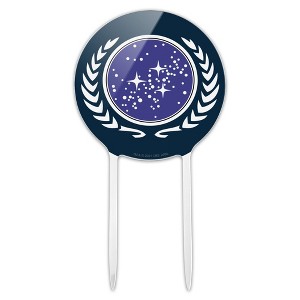 Star Trek Ufp Logo Acrylic Cake Topper - 1 of 4
