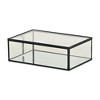 Cheung's Lume Glass & Metal Frame Storage Box - Black - 3 of 4
