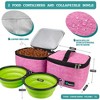 PetAmi Dog Travel Bag, Pet Supplies Organizer with Pockets, Food Container Collapsible Bowls, Gift Accessories Weekend Camping - 3 of 4