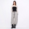 Women's Double Waist Wide Leg Pants - Wild Fable™ White/Black Striped - 3 of 3