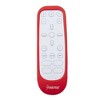 Insten Case For PS5 Media Remote Cover, Protective Silicone Skin Sleeve, Anti-Shock, Washable, Full Protection, Red - 2 of 4