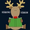 Men's Design By Humans Christmas Reading Reindeer Shirt By Galvanized T-Shirt - 2 of 4