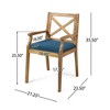 VASIP Dining Chair with 2 Cushions and Rust-Resistant Iron Frame for Backyard, Poolside, Garden for Backyard, Poolside, and Garden - 3 of 4