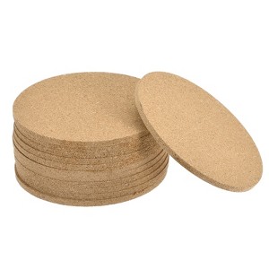 Unique Bargains Soft Thickened Cork Temperature-Resistant Tableware Coasters - 1 of 4