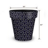 Briarwood Lane Everyday Planter 11.75" x 11" x 11" Blue Geometric Medium Planter - 2 of 4