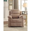Microfiber Recliner with Pillow Top Arm, Memory Foam Seating and Manual Handle - 2 of 4