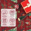 Christmas Area Rug, Xmas Tree Print Foldable Carpet with Non Slip Backing, Low Pile Stain Resistant Floor Carpet for Living Room, Bedroom - 4 of 4