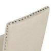 PAGED Wood Dining Chairs Upholstered Living Room Chairs Set of 4 Kitchen Chairs with Nailhead for Dining Room, Kitchen - 4 of 4