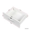 Okak Vanity Table with Lights, Modern Simple Hair Desk, Multi-Layer Storage, Large Storage Space, Bedroom Makeup Vanity Table Set with Mirror - 4 of 4