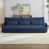 Mjkone Muti-Functional Folding Futon Sofa Bed Floor Sofa Bed，3-Seater Lazy Sofa with Pillows,6 Position Adjustable Backrest - 3 of 4