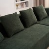 130" Deep Seat Memory Foam Sectional Sofa with 5 Pillows - 3 of 4