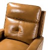 Set of 2 Florina Modern Upholstery Genuine Leather Recliner with Nailhead Trim for Living Room and Bedroom  | ARTFUL LIVING DESIGN - 3 of 4