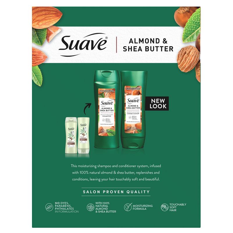 Suave Professionals Almond + Shea Moisturizing Shampoo and Conditioner - 2ct, 3 of 11