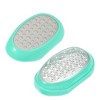 Unique Bargains 3 in 1 ABS Stainless Steel 430 Foot Callus Remover Pedicure Foot File Light Green Silver Tone 3 Pcs - 3 of 4