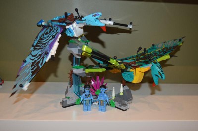  LEGO Avatar Jake & Neytiri First Banshee Flight 75572 -  Juguetes de construcción inspirados en la película Pandora con 2 figuras  Banshee, 2 minifiguras, elementos que brillan en la oscuridad, ideal 