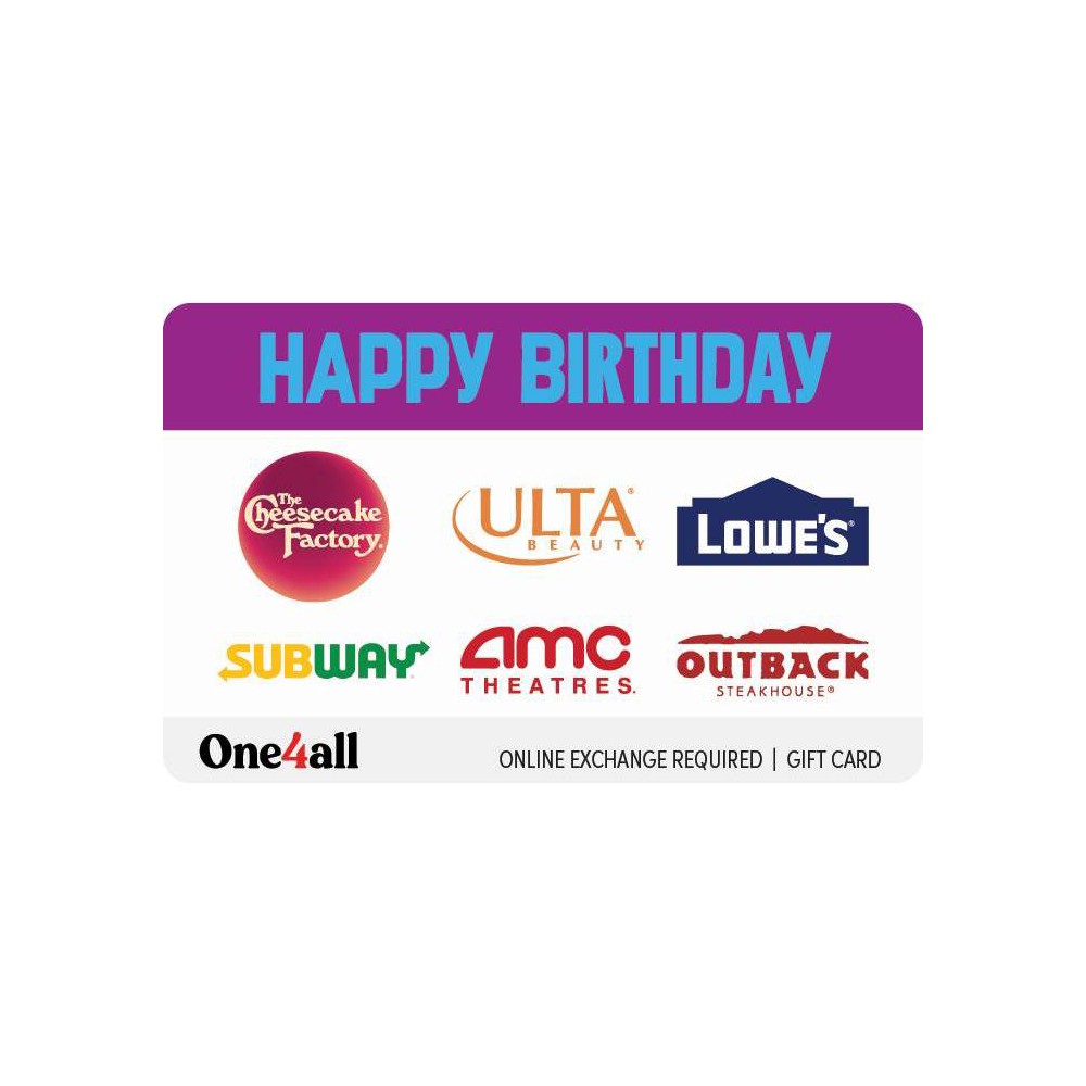 Happy Birthday Gift Card $100 (Email Delivery)