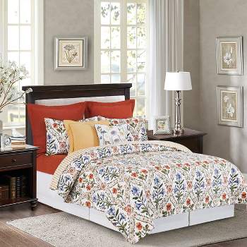 C&F Home Isabelle Spring Floral Cotton Quilt Set  - Reversible and Machine Washable