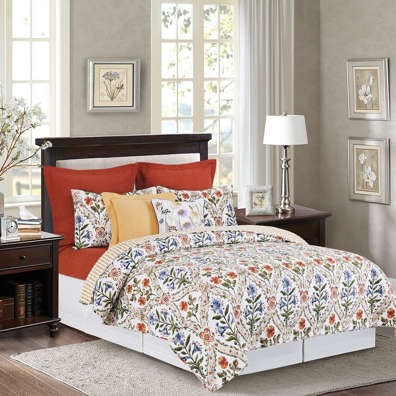 C&F Home Isabelle Spring Floral Cotton Quilt Set  - Reversible and Machine Washable, 1 of 10