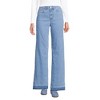 Lands' End Women's Recover High Rise Wide Leg Blue Jeans - 3 of 4
