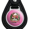 Christmas Vacation Merry Clarkmas Black Leather Keychain - 3 of 4