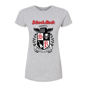Women's - School of Rock - School Crest Fitted Graphic T-Shirt - 1 of 2