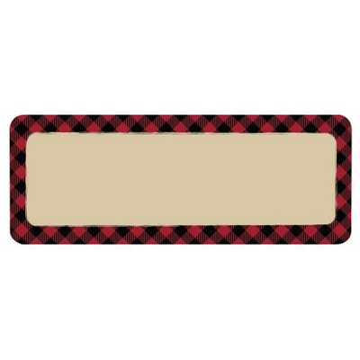 150ct Buffalo Plaid Reindeer Address Notes