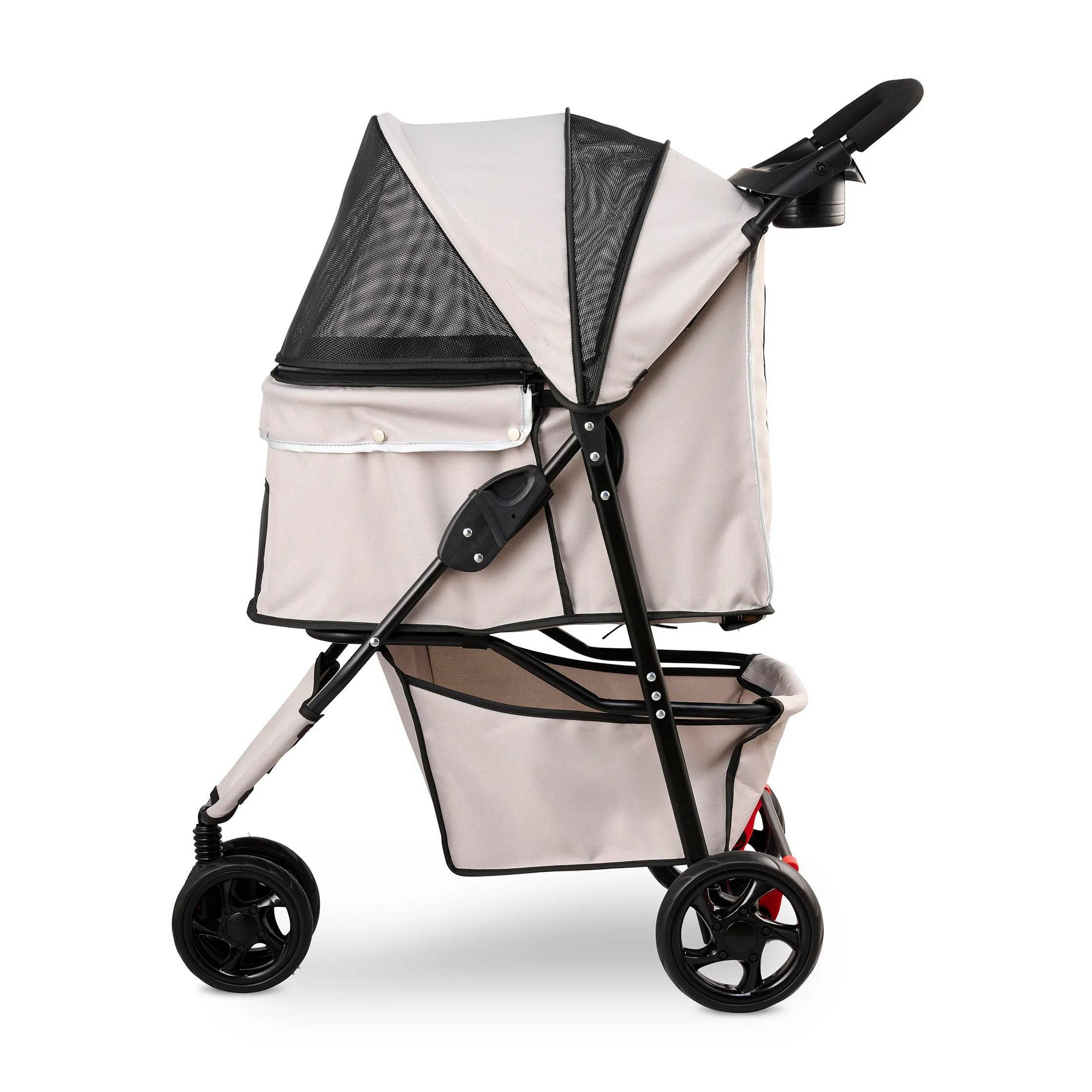 Carlson Pet Stroller - Black/ Tan