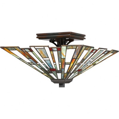 Quoizel Lighting Maybeck 2 - Light Flush Mount in  Valiant Bronze