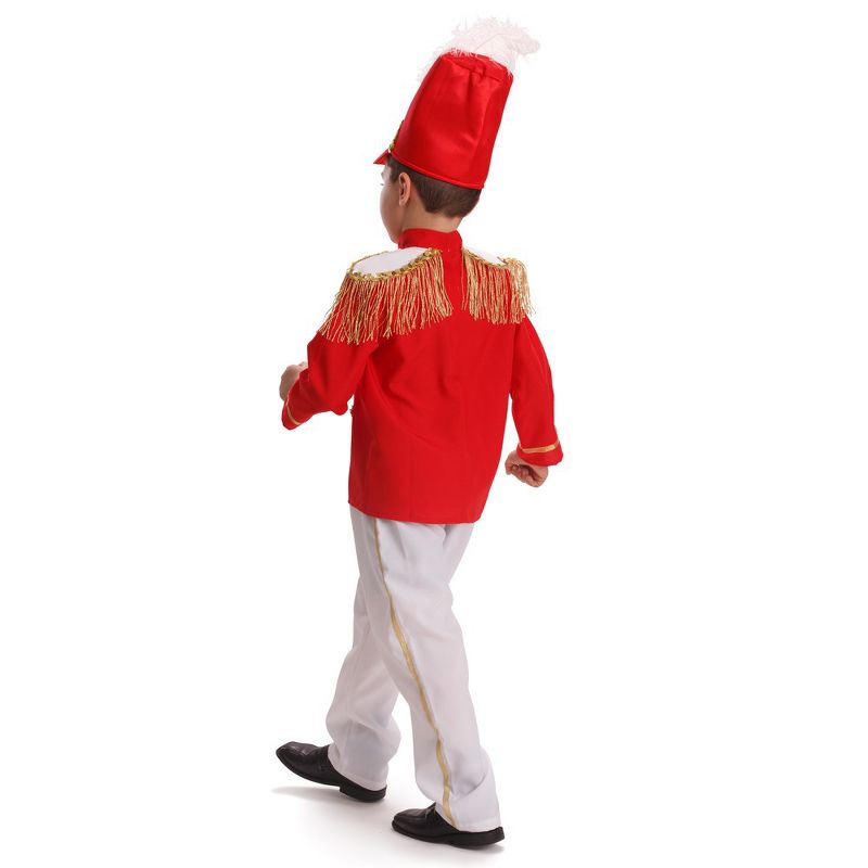 Dress Up America Drum Major Costume for Boys - Red Marching Band Uniform, 2 of 3