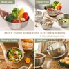 Itopfox Stainless Steel Mixing Bowls with Airtight Lids, 6-Piece Nesting Set, Non-Slip Bottoms, Great for Mixing & Serving, Dishwasher Safe - 3 of 4