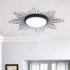 Dewdrop Statement Decorative Semi Flush Mount Light Starburst Ceiling Fixture LED Mid Century Modern Radiating Spokes ETL for Dining Room Foyer - 2 of 4