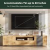 Sapphtopaz TV Stand for TVs Modern TV Entertainment Center with Storage Cabinets and Open Shelves, TV Stands for Living Room - 4 of 4