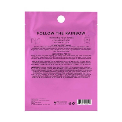 Holler and Glow Hydrating Hyaluronic Acid Rainbow Pattern Masks - 0.6 fl oz_1