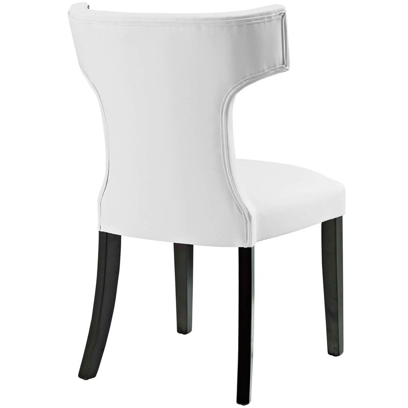 Curve Vinyl Vegan Leather Upholstered Dining Chair with Nailhead Trim - Modway, 5 of 6