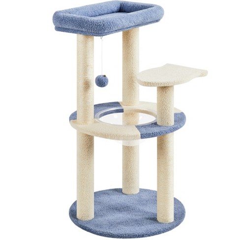 Yaheetech 35.5 Tall Ocean Cat Tree With Natural Sisal For Kittens