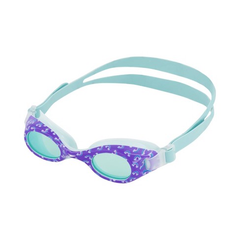 Speedo Kids Swimming Goggles No Leak Anti Fog Glide Print Rainbow Clear Age 3 for sale online 