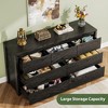 Rustic Farmhouse 7-Drawer Dresser - Handle-Free Wooden Storage Cabinet with Anti-Tip Safety for Bedroom, Living Room & Hallway - 4 of 4