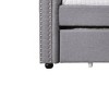 Full DayBed Justice Bed Smoke Gray Fabric - Acme Furniture - 2 of 4
