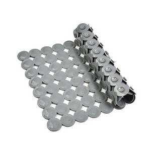 Cameo Non-Slip Bathtub mat, Modern Glaze Design, 27" x 15" Shower Mat with Suction Cups and Water Drain Holes, BPA, LaTeX, Phthalate Free (Grey) - 1 of 4