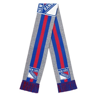 NHL New York Rangers Big Logo Scarf - Gray